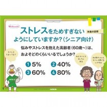羽立工業 健康かみしばい ストレスをためすぎないようにしていますか(シニア向け) RH8010 1冊
