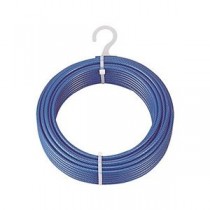 TRUSCO メッキ付ワイヤロープ PVC被覆タイプ Φ2(3)mm×50m CWP-2S50 1本