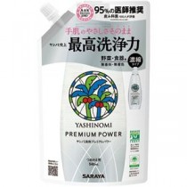 (まとめ) サラヤ ヤシノミ洗剤 プレミアムパワー つめかえ用 540ml 1個 【×5セット】