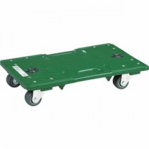 TRUSCO マルチキャリー 連結くんミニ 435×282mm グリーン エラストマー車輪 MP-4328EL-50 1台 完成品