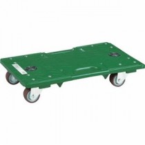 TRUSCO マルチキャリー 連結くんミニ 435×282mm グリーン ウレタン車輪 MP-4328U-50 1台 完成品