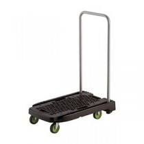 TRUSCO 樹脂台車 アクロキャリー 600mm×390mm ブラック AC-1-BK 1台 完成品