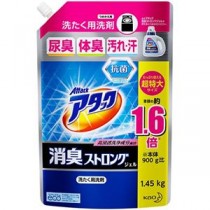 (まとめ) 花王 アタック 消臭ストロング ジェル 詰替用 1.45kg 1パック 【×5セット】