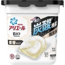 (まとめ) P＆G アリエール ジェルボール4D 微香 本体 1パック(12個) 【×5セット】