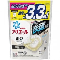 (まとめ) P＆G アリエール ジェルボール4D 微香 つめかえ ハイパージャンボサイズ 1パック(39個) 【×3セット】
