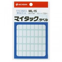 (まとめ) ニチバン マイタック ラベル 8×15mm ML-15 1セット(7200片：720片×10パック) 【×3セット】