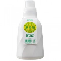 (まとめ) ミヨシ石鹸 無添加 お肌のための洗濯用液体せっけん 本体 1100ml 1本 【×3セット】