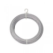 TRUSCO メッキ付ワイヤロープ Φ4mm×30m CWM-4S30 1本