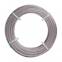 (まとめ) TRUSCO ナイロン被覆ステンレスワイヤロープ 1mm×5m CWC-1S5 1巻 【×3セット】