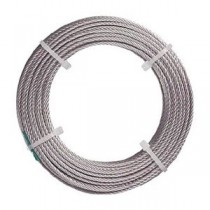 TRUSCO ナイロン被覆ステンレスワイヤロープ 1mm×20m CWC-1S20 1巻