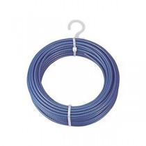 TRUSCO PVC被覆メッキ付ワイヤーロープ 4mm×30m CWP-4S30 1巻