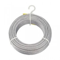 TRUSCO メッキ付ワイヤロープ Φ6mm×30m CWM-6S30 1本