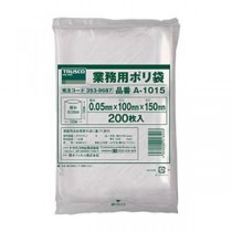(まとめ) TRUSCO 小型ポリ袋 0.05×100×150mm A-1015 1袋(200枚) 【×5セット】