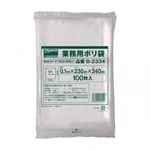 TRUSCO 小型ポリ袋 0.10×230×340mm B-2334 1袋(100枚)