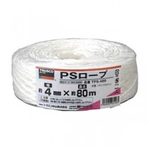 (まとめ) TRUSCO PSロープ 4mm×80m TPS-480 1巻 【×10セット】