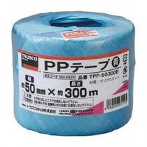 (まとめ) TRUSCO PPテープ 50mm×300m 青 TPP-50300B 1巻 【×10セット】