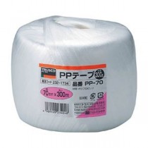 (まとめ) TRUSCO PPテープ 幅70mm×長さ300m PP-70 1巻 【×5セット】
