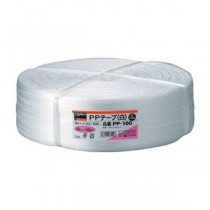 (まとめ) TRUSCO PPテープ 幅100mm×長さ1000m 白 PP-100 1巻 【×3セット】