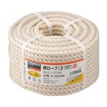 TRUSCO 綿ロープ φ9mm×30m コイル巻 R-930M 1巻