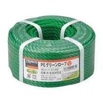 (まとめ) TRUSCO PEグリーンロープ 6mm×30m コイル巻 R-630PEG 1巻 【×3セット】