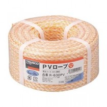 TRUSCO PVロープ 6mm×30m コイル巻 黄 R-630PV 1巻