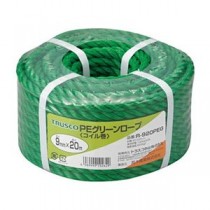 TRUSCO PEグリーンロープ 9mm×20m コイル巻 R-920PEG 1巻