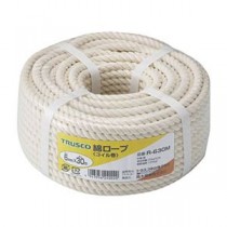 TRUSCO 綿ロープ φ6mm×30m コイル巻 R-630M 1巻