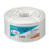 TRUSCO ナイロンロープ 9mm×20m コイル巻 R-920N 1巻