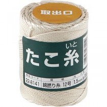 (まとめ) 高木綱業 高木 たこ糸 綿撚り糸 #12 22-8141 1巻 【×3セット】