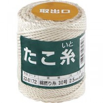 (まとめ) 高木綱業 高木 たこ糸 綿撚り糸 #30 22-8172 1巻 【×3セット】