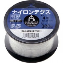 (まとめ) 高木綱業 高木 ナイロンテグス 4号 黒コイル 22-8281 1巻 【×5セット】