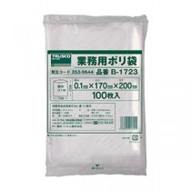 (まとめ) TRUSCO 厚手ポリ袋 縦230×横170×t0.1 100枚入 透明 B-1723 1パック(100枚) 【×5セット】