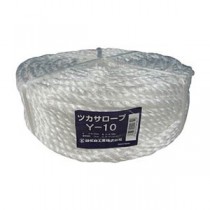 (まとめ) 司化成工業 ツカサ PP融着三本撚ロープ(ツカサロープ) Y-10 1巻 【×5セット】