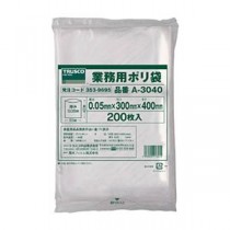 (まとめ) TRUSCO 小型ポリ袋 0.05×300×400mm A-3040 1袋(200枚) 【×3セット】