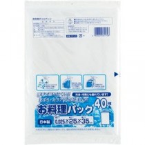 (まとめ) ワタナベ工業 お料理パック OP-25 1パック(40枚) 【×50セット】