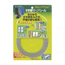 (まとめ) 槌屋 すき間モヘヤシール グレー 6mm×4mm×2m NO6040-GR 1巻 【×20セット】