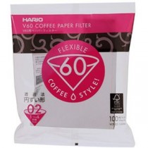 (まとめ) ハリオグラス V60用 ペーパーフィルター 酸素漂白02 1～4杯用 VCF-02-100W 1パック(100枚) 【×30セット】