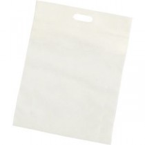 (まとめ) TRUSCO 不織布小判抜き手提げバッグ M ベージュ THKB-M-BG 1パック(10枚) 【×5セット】