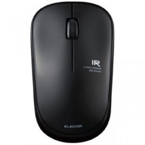 エレコム 抗菌 ワイヤレスIRマウス ブラック M-IR07DRKBK