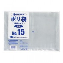 (まとめ) スマートバリュー ポリ袋 15号 1000枚(100枚×10パック) B315J-10 【×3セット】