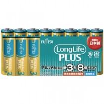 (まとめ) 富士通 乾電池 LongLifePlus 単3形 8本 LR6LP(8S) 【×15セット】