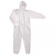 (まとめ) 川西工業 不織布つなぎ服 防じんタイプ #7017 LL 【×10セット】
