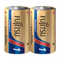 (まとめ) 富士通 アルカリ乾電池PremiumS 単1形 2本 【×15セット】