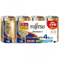 (まとめ) 富士通 アルカリ乾電池PremiumS 単1形 4本 【×15セット】