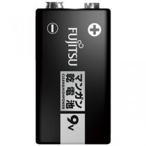 (まとめ) 富士通 マンガン乾電池 9V形 1本入 【×15セット】