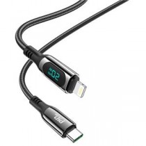 JTT hoco S51ディスプレイケーブルPD20W Type-C to iOS ブラック S51-DISPTL-BK