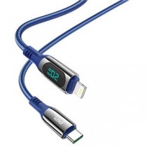 JTT hoco S51ディスプレイケーブルPD20W Type-C to iOS ブルー S51-DISPTL-BL