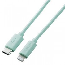 【5個セット】エレコム ライトニングケーブル Type-C-Lightning 1m グリーン U2C-APCL10GNX5