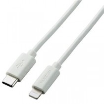 【5個セット】エレコム ライトニングケーブル Type-C-Lightning 1m シルバー U2C-APCL10SVX5