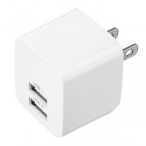サンワサプライ USB充電器(2ポート・合計2.4A・ホワイト) ACA-IP44W